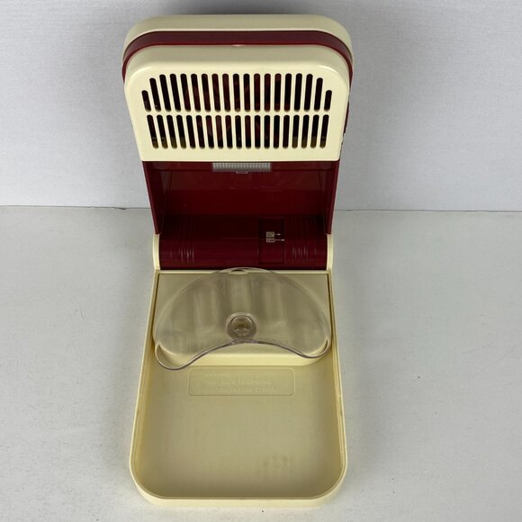 Vintage Pretty Nails Nail Dryer Cream & Red Unit No Instructions Missing Cord * - Picture 2 of 16